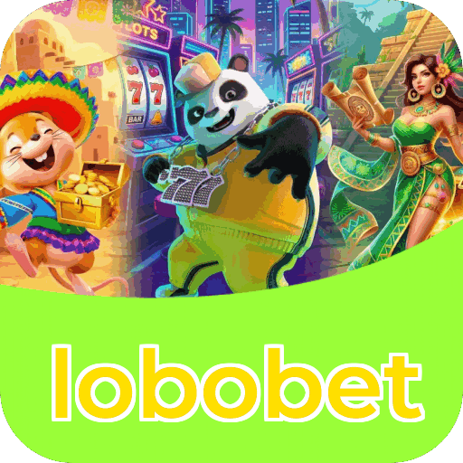 Interface do aplicativo lobobet mostrando jogos disponíveis no iOS e Android